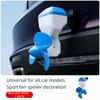 Angle Adjustable Rear Bumper Decorations Self-sticking Propeller Shaped Ornament  Tail Decor
