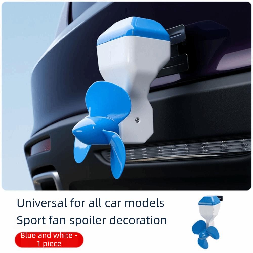 Angle Adjustable Rear Bumper Decorations Self-sticking Propeller Shaped Ornament Tail Decor