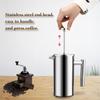 Double-Wall Insulated Coffee Maker French Press Stainless Steel Espresso Coffee Machine High Quality Coffee Tea Maker Pot