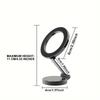 Portable Magnetic Phone Stand Adjustable Car Mount Holder 180° Foldable Design