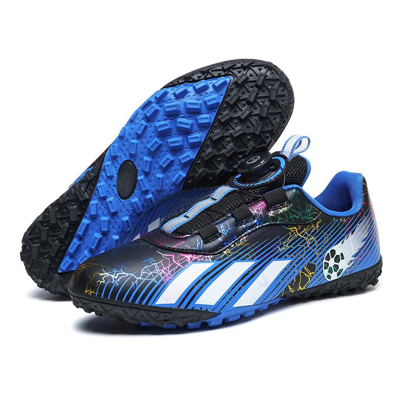 Rotary Buckle Children's Football Shoes for Preschool To Primary Competition Training