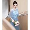 Elegant 2026 Blue Fairy Evening Gown - New Luxury French-Inspired Long Banquet Dress