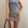 Retro Ethnic Style Metal Waist Chain Women'S Niche Design With Fashion High Sense Tide Oval Cow Head Belt Women