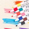 12/48PCS Acrylic Pigment Marker Pens – Non-Bleeding, Multi-Surface Use for Rock Painting, Wood, Canvas, Plastic, Metal & Stone