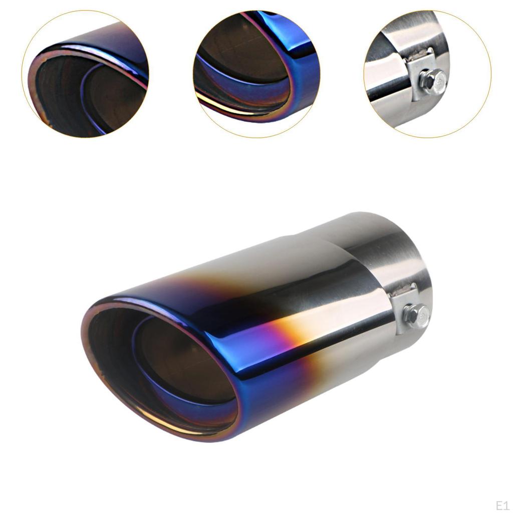 Car Exhaust Tip Stainless Steel Accessory Muffler for SUV Sedan colorful straight