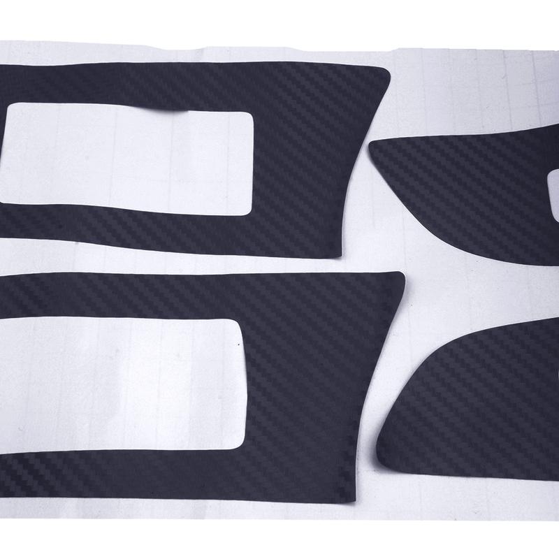 LHD Car Interior Gear Panel Window Control Switch Sticker Kit Fit for Lexus IS250 300 350 2006-2012 3D Black Carbon Fiber Style