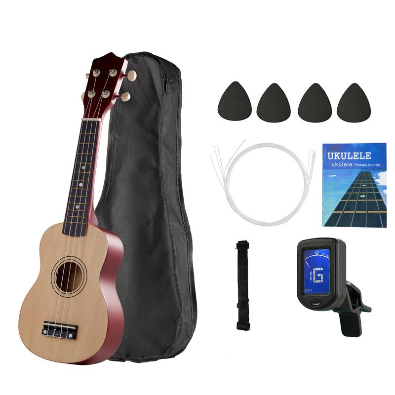 

21 Inch Basswood Ukulele 4 Strings Small Acoustic Guitar Musical Instruments for Children Kids Beginners Playing Learning Toy