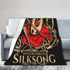 Hollow Knight Silksong Gothic Flannel Throw Fashion Blankets Indie Game for Bedspreads Knitted Fashion Blanket Office Ultra-Soft Multifuncti