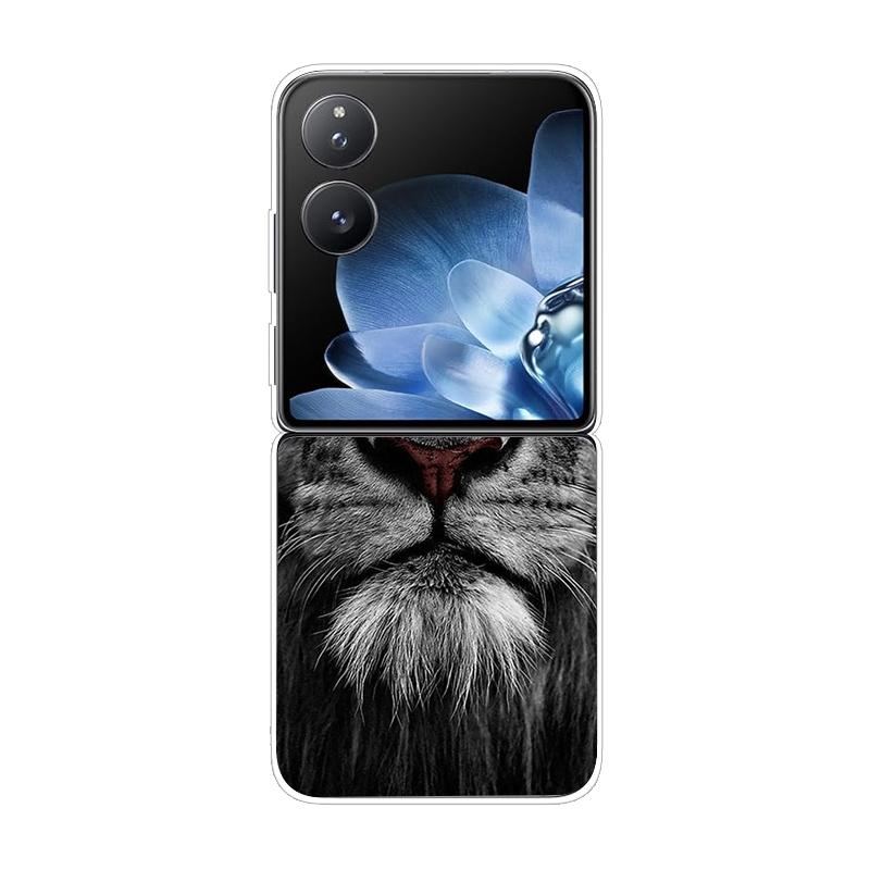 Hard PC Cover For Xiaomi Mix Flip ShockProof Phone Case For Mi Mix Flip 5G Ultra-Thin Back Clear MixFlip Shell Cover Coque Funda