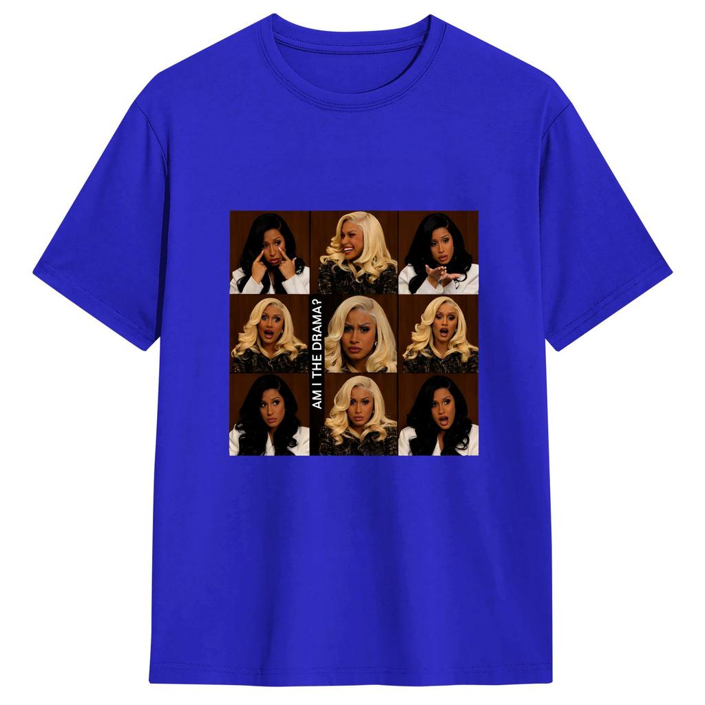 Cardi B Vintage Unisex T Shirt Vintage Tees Short Sleeve Round Collar Tshirt 100 Cotton Gift Tops