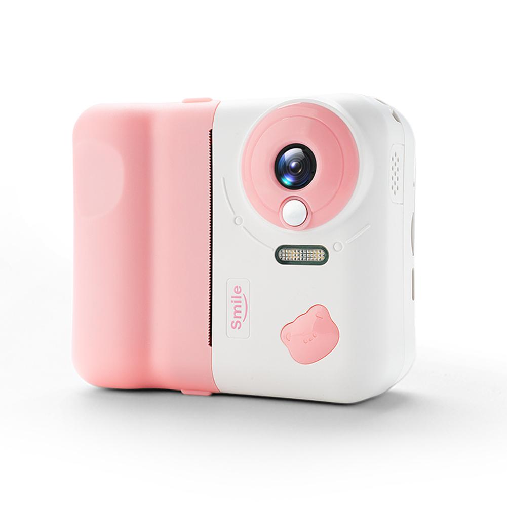 HD 1080P Children Digital Video Camera 2.4 IPS Screen Thermal Printing Camera with 3 Rolls Print Paper for Girls Boys Aged 3-12