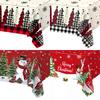 Christmas Plastic Tablecloth Merry Christmas Decorations For Home Table 2026 Navidad Noel  Xmas Decor Happy New Year Gift 2026