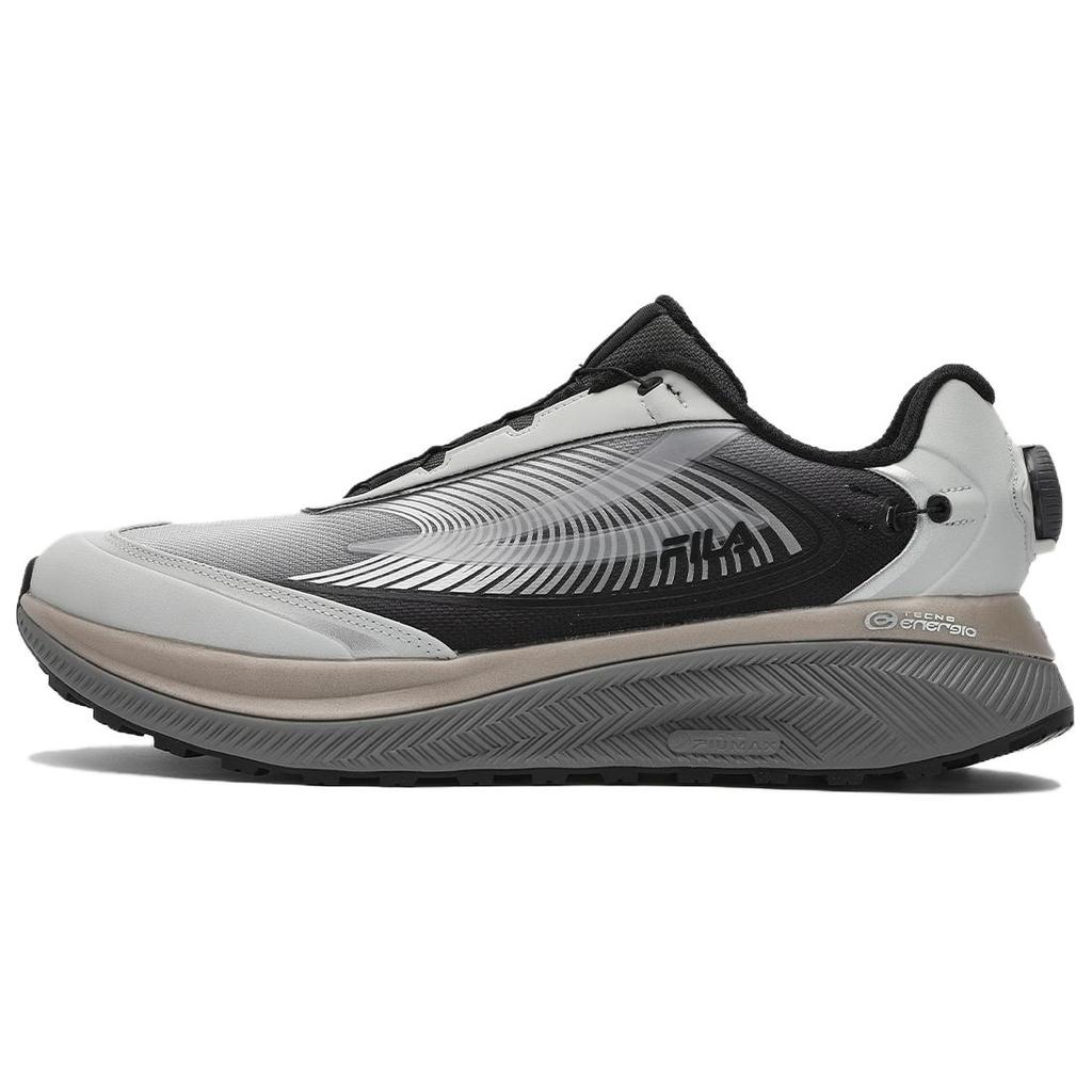 New FILA BOA WOLF Low Top Running Shoes Men's Black Gray A12M341213FGB