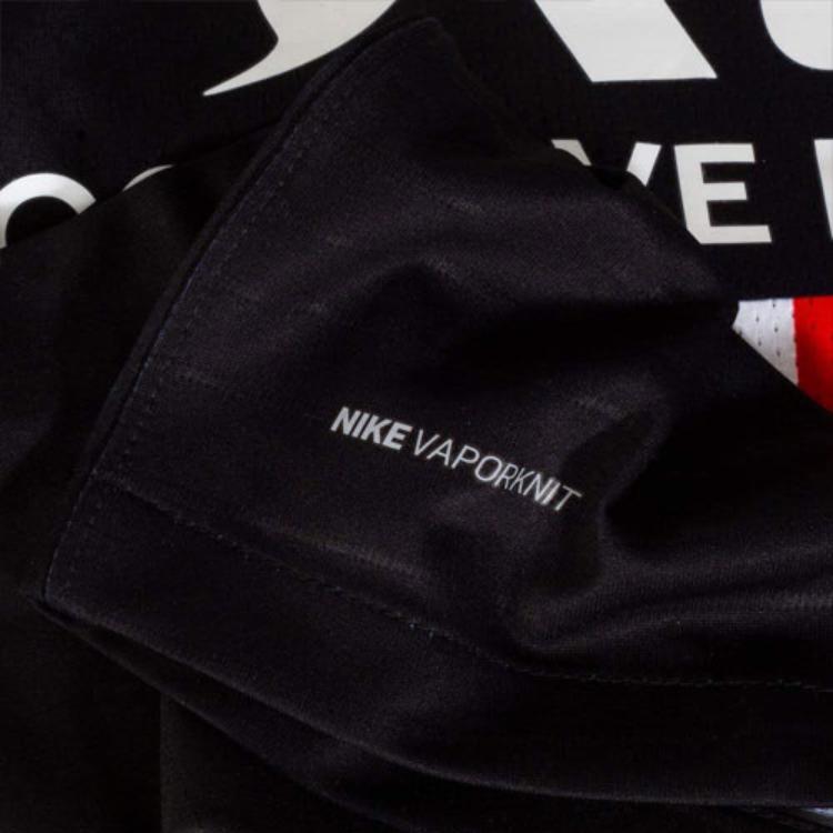 Air Jordan Paris Saint-Germain Fourth Away Player Version Soccer Jersey Men Tops Black BV9195-011