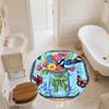 Blue Bird,Round Area Rug,Carpet Rug for Living Room Bedroom Sofa Playroom Decor,Non-slip Floor Mat