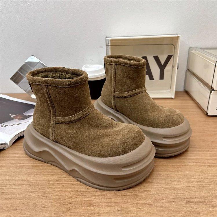 

Clearance special treatment~ Thick-soled heightening big-headed bread snow boots for women 2025 winter velvet warm cotton shoes for women 40