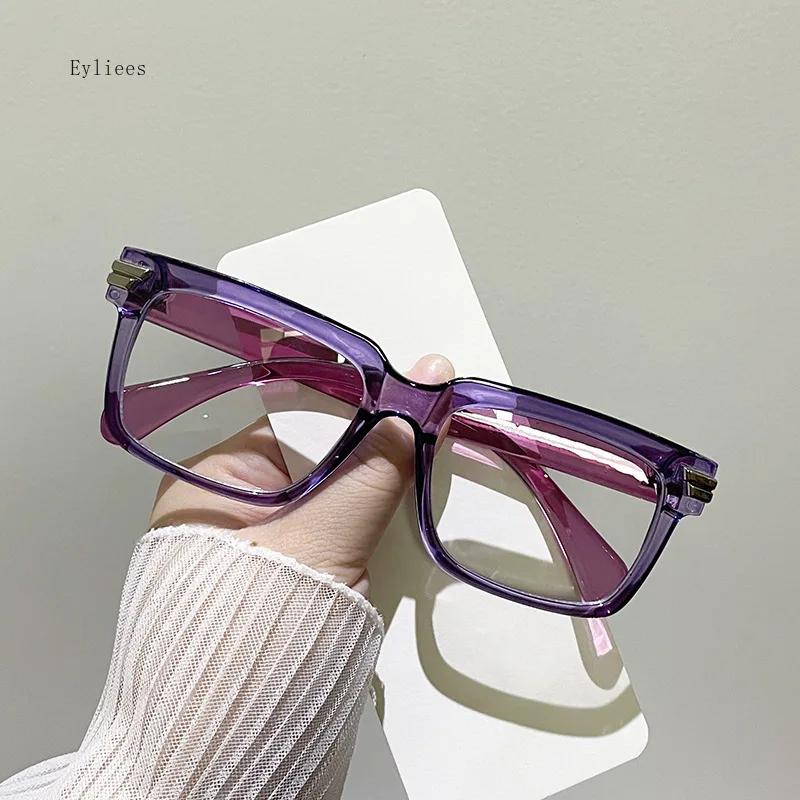 Trendy Women Glasses Stylish Square  Design Eyewear for Decoration Oversize Eyeglasses anti blue light glasses  óculos