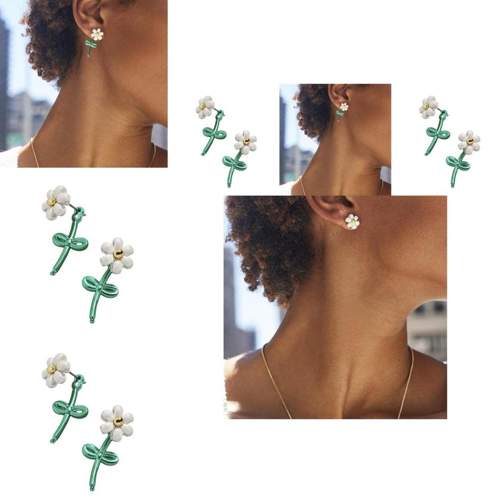Fashionable Alloy Flower Earrings For Women Simple And Chic Street Style Jewelry