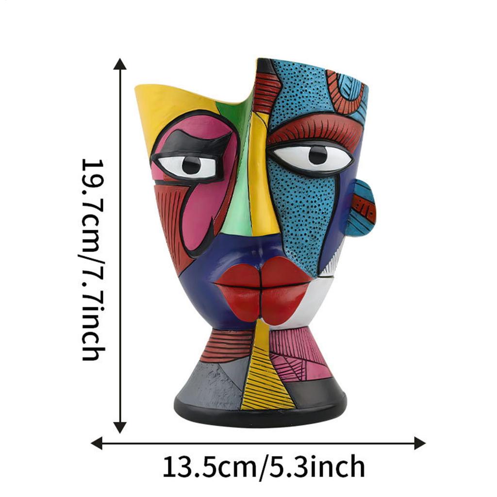 Abstract Face Planter Pot Resin Abstract Face Flower Pots For Table Decorative Flowerpot Plant Containers Home Accessories