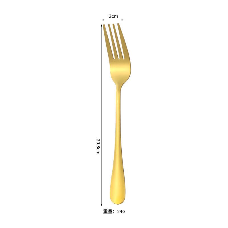 Stainless steel tableware 24-piece gift box set Western food steak knife fork spoon tableware set