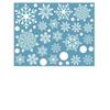 1 folha de adesivos de vidro estáticos de floco de neve, decoração de feliz Natal, decoração para casa, adesivos de janela de floco de neve, papel de parede de ano novo