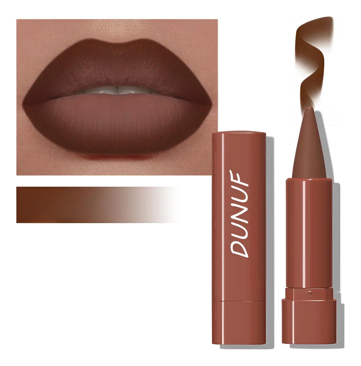 Dunuf Long Lasting Matte Lipstick 1 Piece Pointed Matte Tone