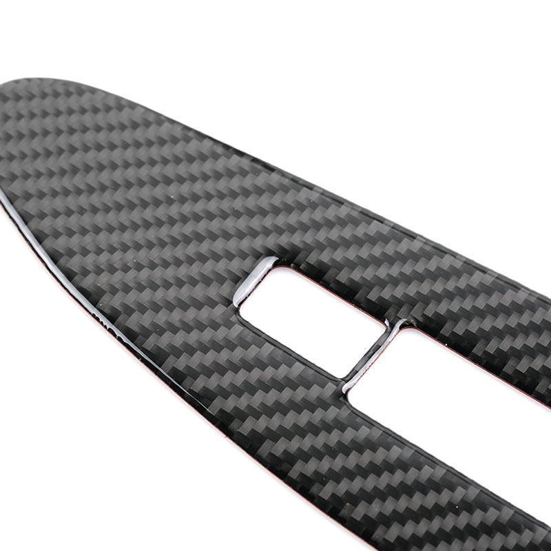 For Nissan 370Z Z34 2009-UP Carbon Fiber Car Interior Door Window Lift Control Switch Button Panel Frame Trim Cover Sticker