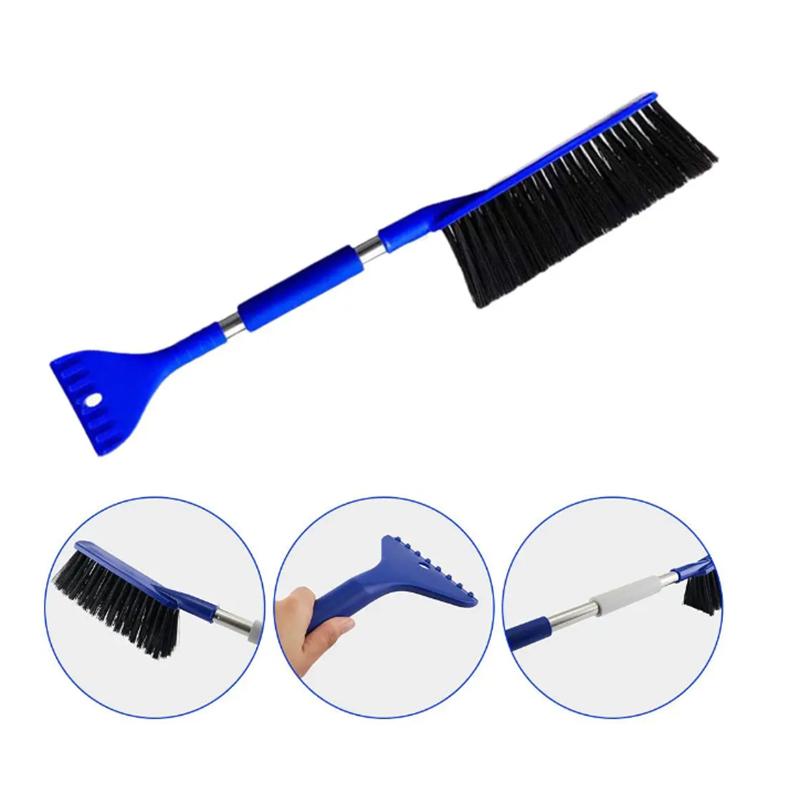 Multifunctional Snow Shovel Windscreen Shovel Scraper Windscreen Soft Microfibre Long Handle Brush Car Cleaning Tools