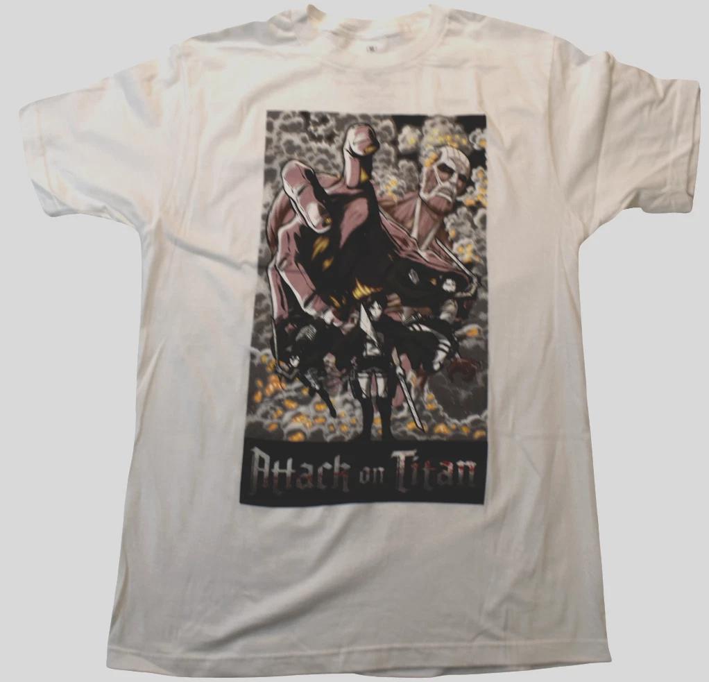 Ripple Junction Attack On Titan Season 2 Mens Manga Anime White Shirt New 2XL 2XL