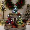 20cm Mini Christmas Tree with LED Light Artificial Christmas Pine Tree  Home Xmas Decor