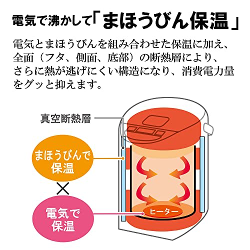 Zojirushi Electric Pot Microcomputer Boiling VE Electric Magic Bottle 3.0 Liters White Yutosei CV-WB30-WA