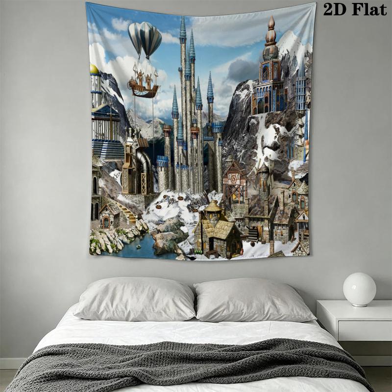 HoMM Game Wall Tapestry Aesthetic Wall Hanging Printed Fabric Blanket Decorative Tapestries for Bedroom Living Room Home Decor