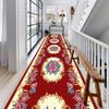 European Style Floral Carpets Corridor Hallway Longe Area Rugs Stairway Runners Customizable Floor Mats Home Porch Entry Doormat