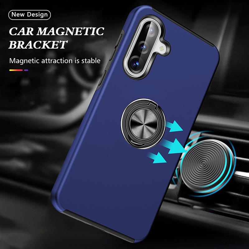 Samsung A56/A57 Magnetic Car Phone Case Holder with Hidden Ring, Full Coverage, Anti-Drop Protection