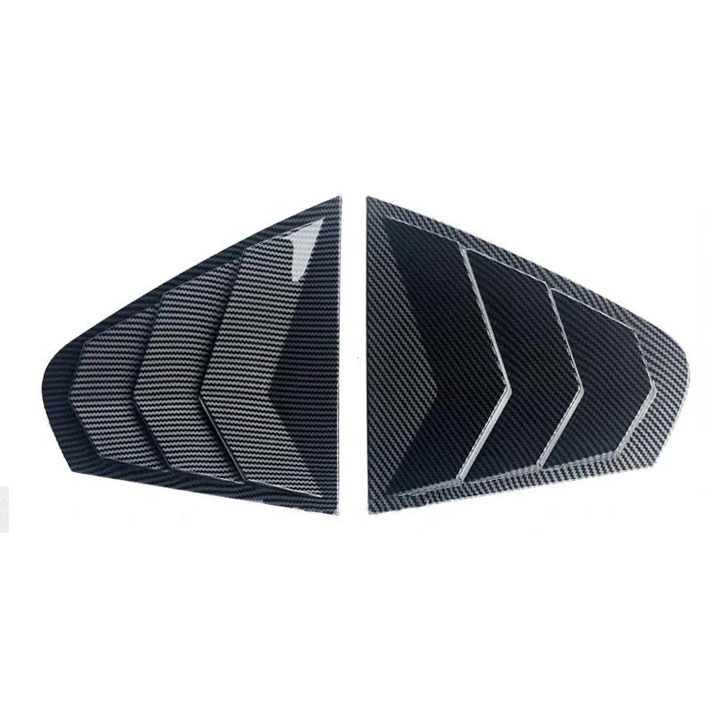 For Volkswagen Jetta MK6 2012 2013 2014 2015 2016 2017 2018 Car Rear Window Louver Shutter Cover Side Vent Blinds Trim Sticker
