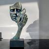Modern Decorative Figurine - Decorative Sculpture Faces in Hand