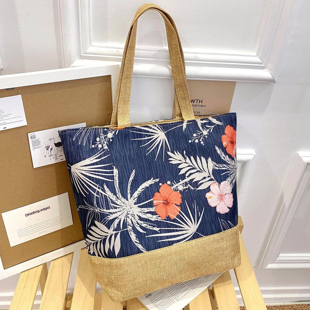 Women's Southeast Asian Literary Canvas Shoulder Bag