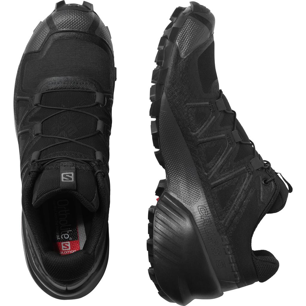 SALOMON SPEEDCROSS 5 Trailrunning Größe Damenschuhe, Schwarz/Schwarz/Phantom, 22.5cm