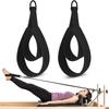 Heißer Verkauf Strapazierfähige Polyester Pilates-Riemen Fitness Doppelring Übungszubehör Reformer-Seil Heim-Fitnessstudio Yoga-Training
