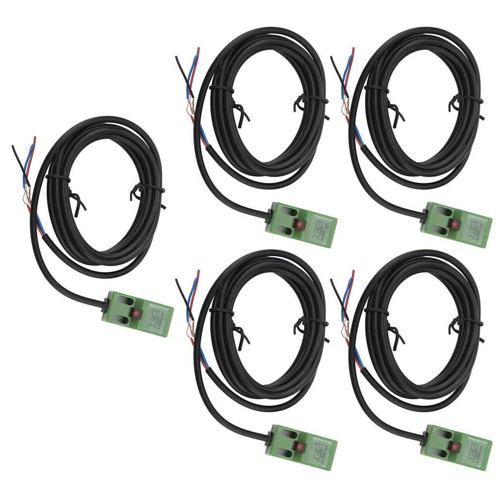 5Pcs Approach Sensor IP65 High Frequency Inductive Proximity Switch NPN Normally Open 10‑30VDC