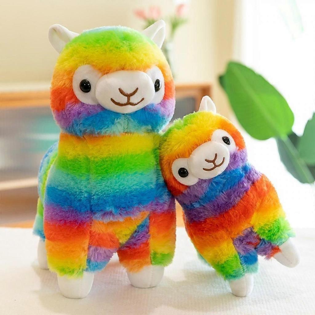 Rainbow Alpaca Doll 10" Soft Baby Stuffed Animal Toy Valentine's Day Birthday Xmas Christmas Wedding Anniversary Presents Gifts
