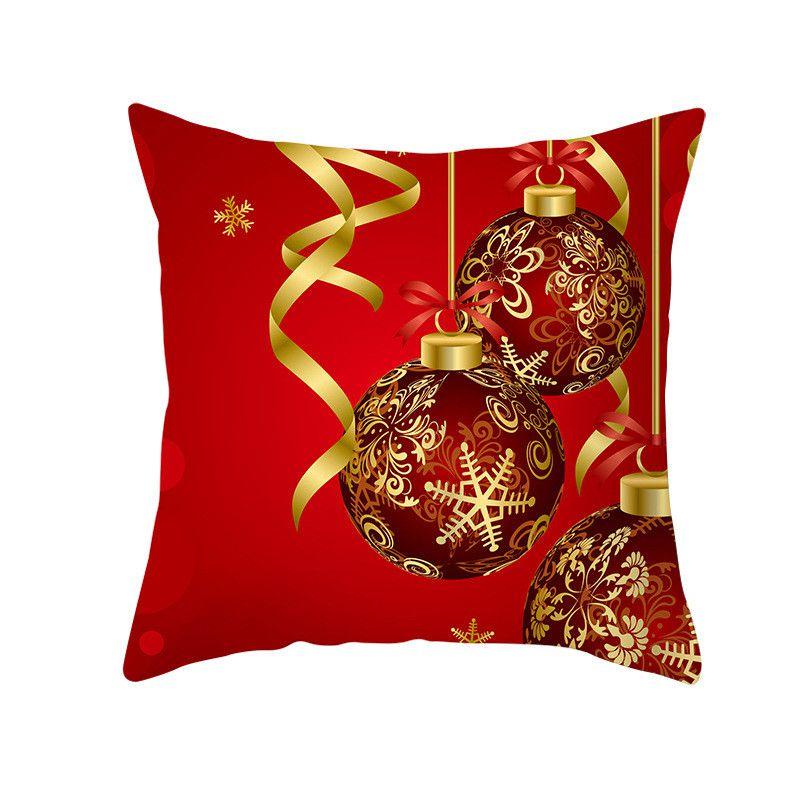 Luxurious Peach Skin Velvet Cushion Cover Featuring Santa Claus For Holiday Cheer