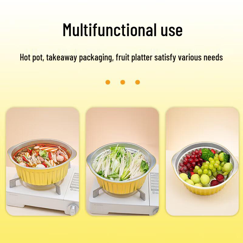 Faxilon Disposable Tin Foil BBQ Hot Pot