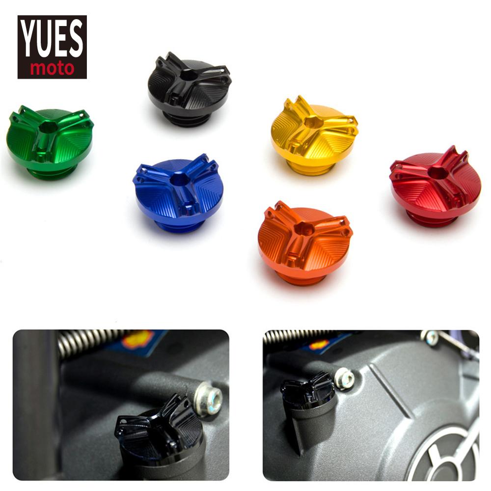 Moto příslušenství M20*2,5 Hliníkový kryt misky olejového filtru Kryt zátky motoru Pro Kawasaki Z800 Z650 Z900 Z400 Z1000 Z1000R Z1000SX Z900RS