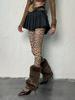 Y2K Style Retro Leopard Print Tights Women Thin Sexy Sheer Pantyhose For Streetwear Stocking