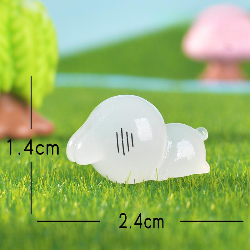 Cute, Glow-in-the-dark Mischievous Little Rabbit Decoration Doll House Landscape Office Home Trinket