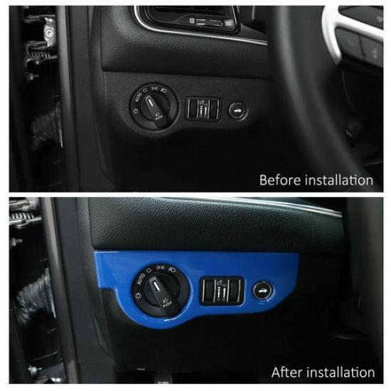 Headlight Switch Panel Cover Trim for Dodge Charger 10+ & Challenger 15+ Blue