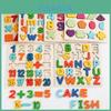 Wooden Montessori Number And Letter Puzzle For Early Childhood Learning And Cognitive Development