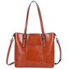 Leather Women's Bags, Large Bags, New Retro Shoulder Bags, Women's Large-capacity Tote Bags, Commuter Bucket Bags.