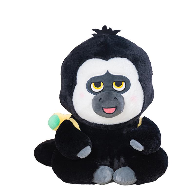 Cute White-faced Monkey Plush Toy Doll Cute Monkey Dudu Doll Chimpanzee Doll Birthday Gift